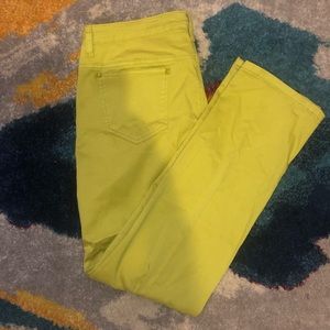 Women’s green jeans